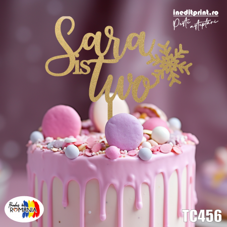 One / Taiere de Mot - Topper tort Personalizat TC456