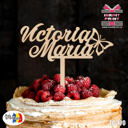 Nume - Topper tort Personalizat TC470