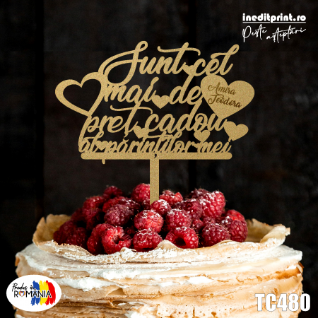 Botez pentru copii - Topper Tort Personalizat TC480