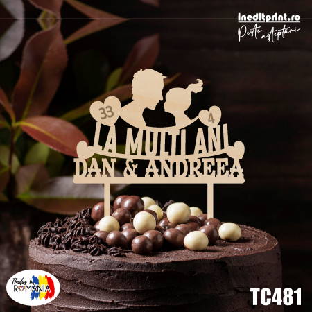 La multi ani (Familiei) - Topper Tort Personalizat TC481