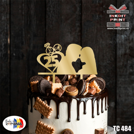 Mesaje de dragoste - Topper Tort Personalizat TC484