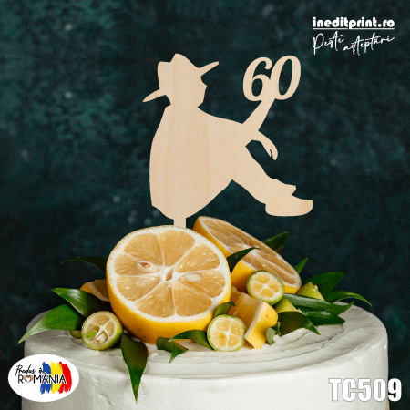 Domnisoara / Domnisor - Topper tort Personalizat TC509