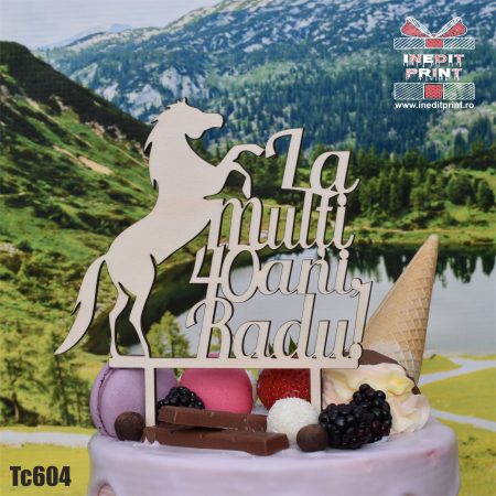 Topper tort Personalizat - Horse TC604 [2]
