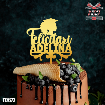 Absolvire - Topper Tort Personalizat TC672