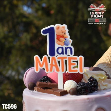 Winnie the pooh - Topper Tort UV Personalizat WINNIE THE POOH TC596