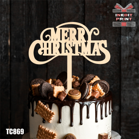 Craciun / An nou - Topper Tort Merry Christmas TC869