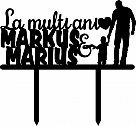 La multi ani (Familiei) - Topper tort  Personalizat La multi ani TC236