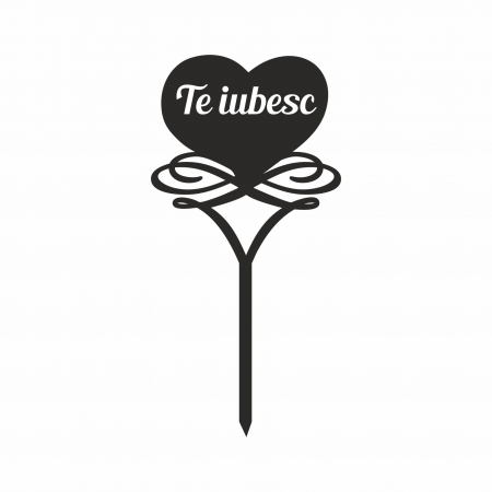 Dragoste (Love) - Topper tort Te iubesc  TC249