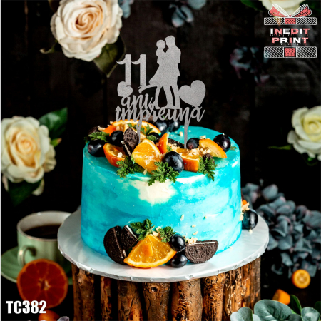 Dragoste + Personalizare - Topper tort TC382