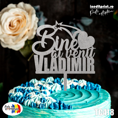 Botez pentru copii - Topper tort TC418