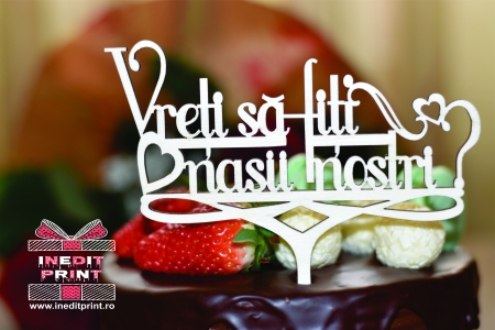 Topper Tort Vreți să fiți nașii noștri? TC45 [3]