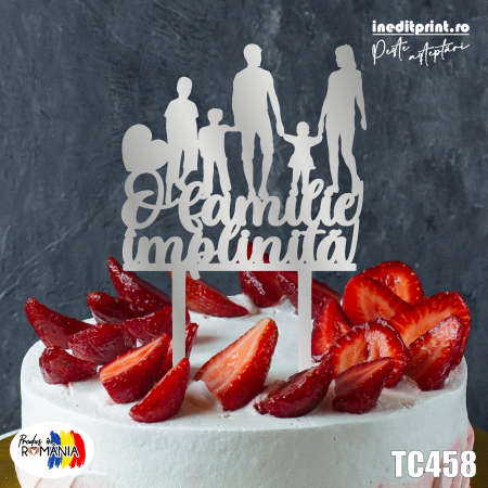 La multi ani (Familiei) - Topper Tort TC458