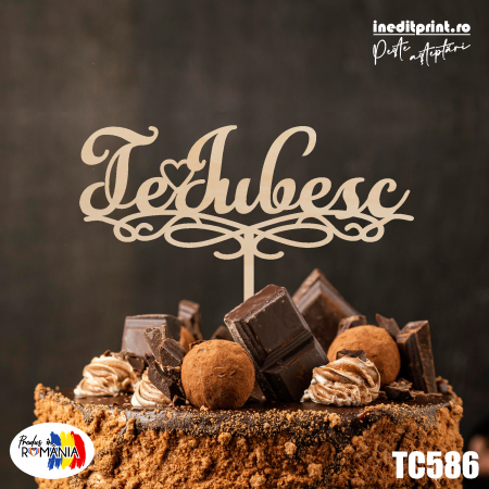 Topper tort Te iubesc TC586 [2]