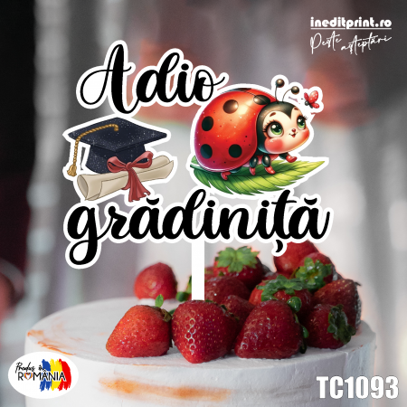 Toppers - Topper Tort UV Adio gradinita TC1093