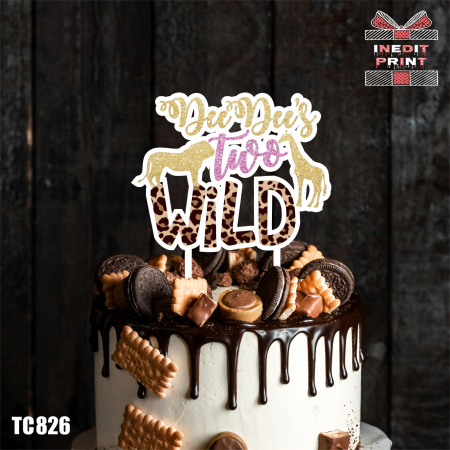 Evenimente - Topper Tort UV Two Wild TC826