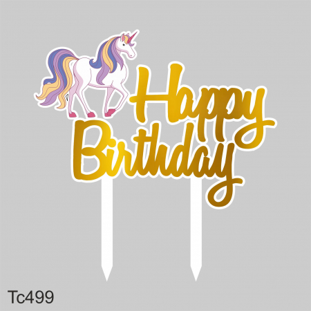 Topper Tort UV Happy B-day Unicorn TC499 [3]