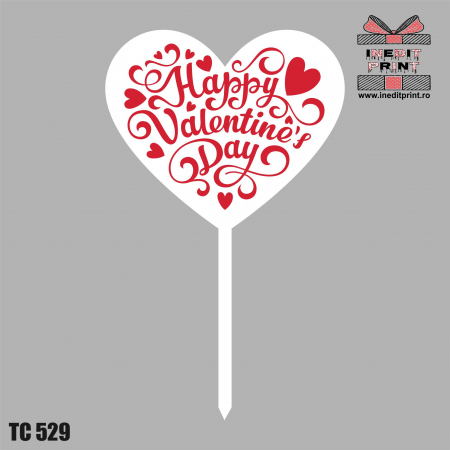 Topper Tort UV Happy Valentines Day TC529 [1]