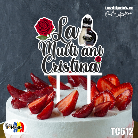 La multi ani - Topper Tort UV La mulți ani TC612