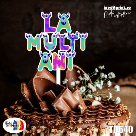 La multi ani - Topper Tort UV La mulți ani TC640