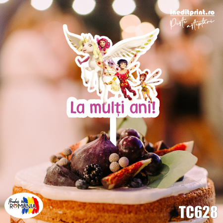 Alte personaje - Topper Tort UV Linda Lima La mulți ani TC628
