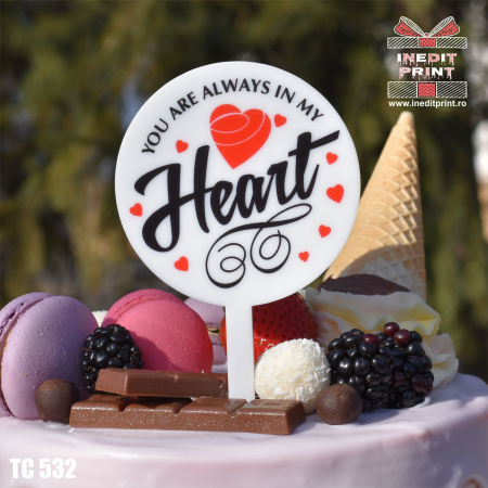 Valentines Day - Topper Tort UV Love TC532
