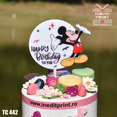 Topper Tort UV Mickey Mouse Happy birthday to You TC442 [2]