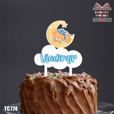 Nume - Topper Tort UV Personalizat little star TC774