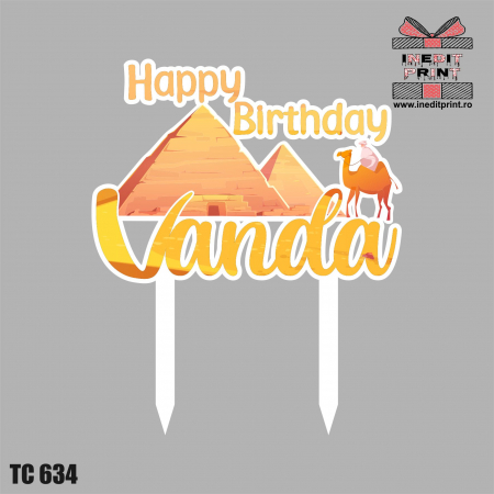 Topper Tort UV Personalizat Happy Birthday TC634 [1]