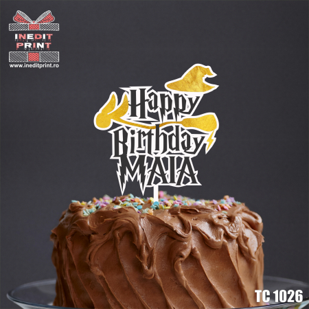 Zile de naștere - Topper Tort UV Personalizat Harry Potter TC1026