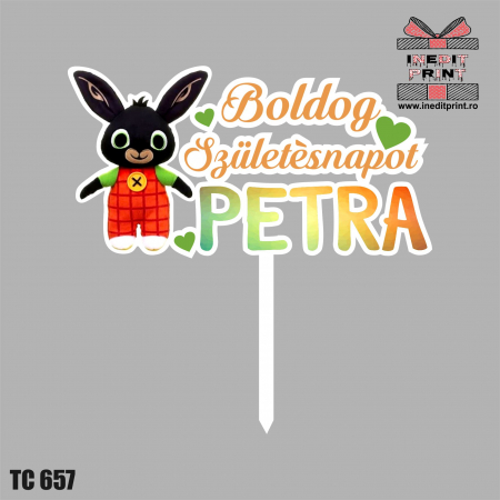 Topper Tort UV Personalizat Iepuraș TC657 [1]