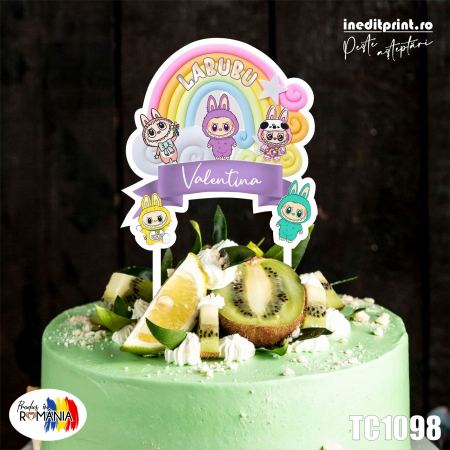 Personaje - Topper Tort UV Personalizat  Labubu TC1098