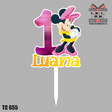 Topper Tort UV Personalizat Minnie MouseTC655 [1]