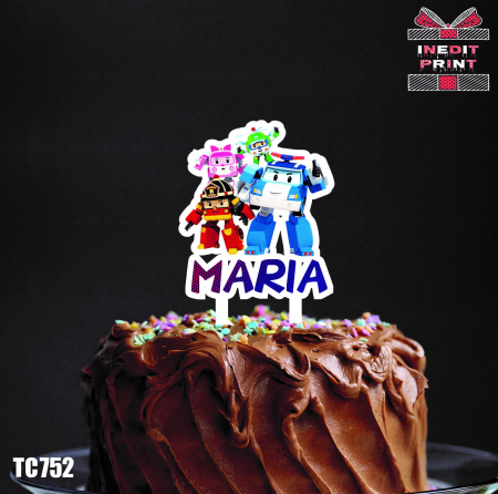 Ziua Copilului - Topper Tort UV Personalizat Robo TC752