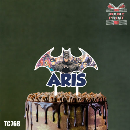 Ziua Copilului - Topper Tort UV Personalizat Eroi DC Comics TC768