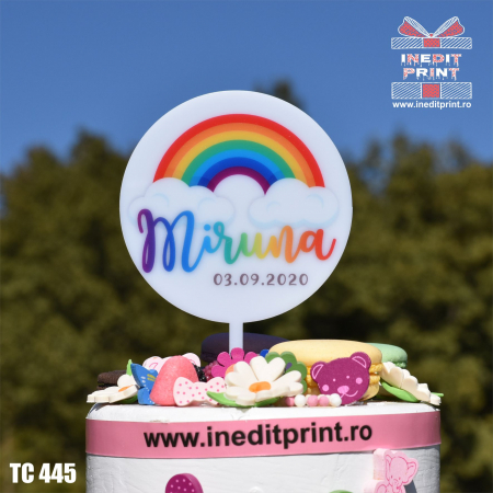Nume - Topper Tort UV Personalizat TC445