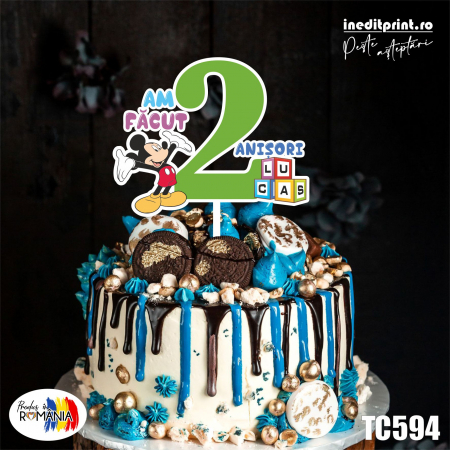Mickey - Topper tort UV  Personalizat TC594