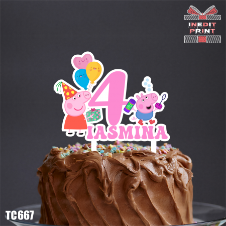 Aniversari copii - Topper tort UV  Personalizat TC667
