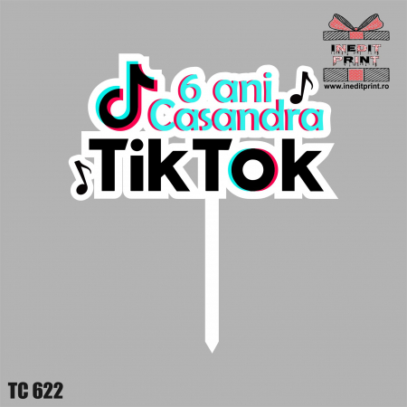 Topper Tort UV Personalizat Tik Tok TC622 [1]