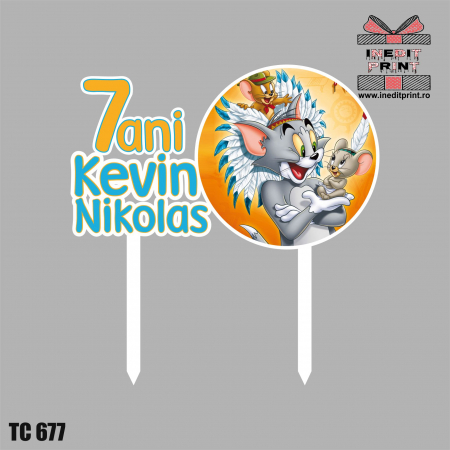 Topper Tort UV Personalizat Tom și Jerry TC677 [1]
