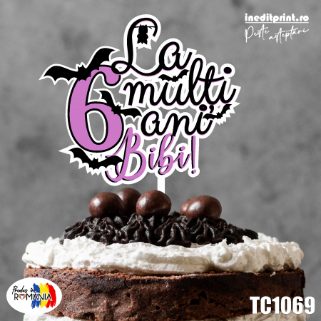 Zile de naștere - Topper Tort UV Personalizat Wednesday TC1069