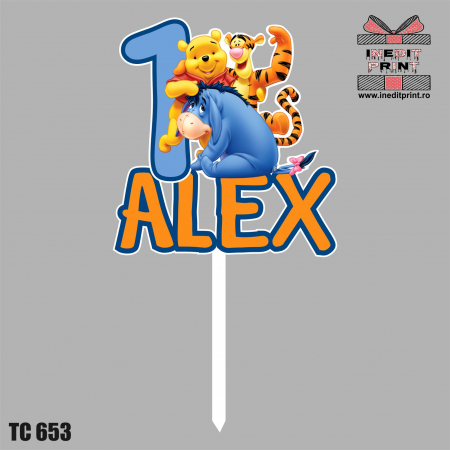 Topper Tort UV Personalizat Winnie the Pooh TC653 [1]