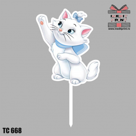 Personaje - Topper Tort UV  Pisicuța Marie TC668