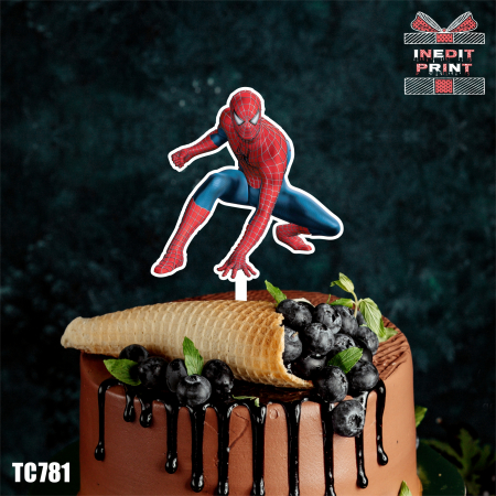 Personaje - Topper Tort UV Spiderman TC781