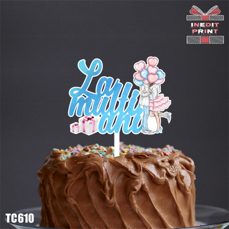 La multi ani - Topper tort UV Lovers "La multi ani" TC610