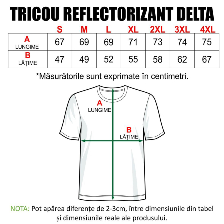 Tricou AV Delta, S, galben fluo - TR5 [4]