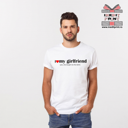 Tricouri pentru tine - Tricou I love my girlfriend TP111