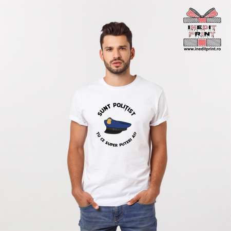 Tricouri pentru tine - Tricou Politist Super-erou TP129