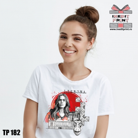 Tricouri pentru tine - Tricou La Casa de Papel Lisbona TP182