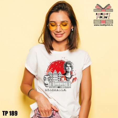 Tricouri pentru tine - Tricou La Casa de Papel Stockholm TP189