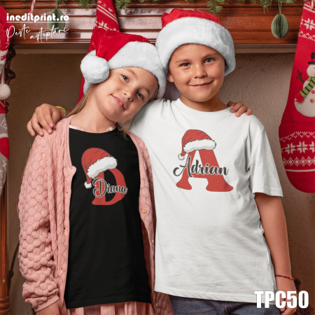 Cadouri sub 150 lei - Tricou personalizat de Crăciun pentru copii TPC50